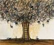 SERGIO VALENZUELA - Autumn Fruits - 2024 - Acrilyc and chalk on canvas - 18.11 x 23.62 in